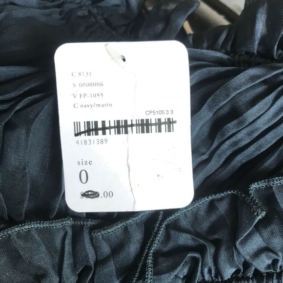 Free People Zoe Ruched Spaghetti cocktail Dress 0 NWT - Picture 4 of 6